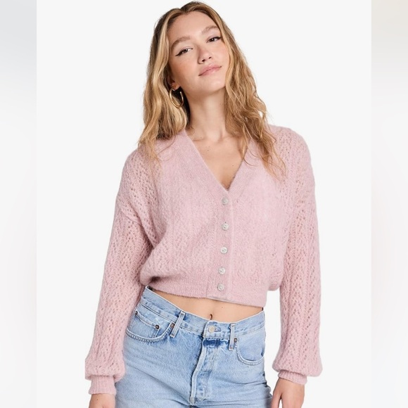 Free People Amelia Alpaca Cardigan NWOT - Picture 8 of 14